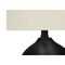 Monarch Specialties Lighting, 17 in.H, Table Lamp, Black Ceramic, Ivory / Cream Shade, Transitional I 9739 - alternate 6